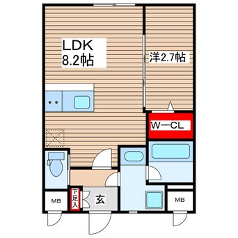 間取図 (仮称)運河通マンション