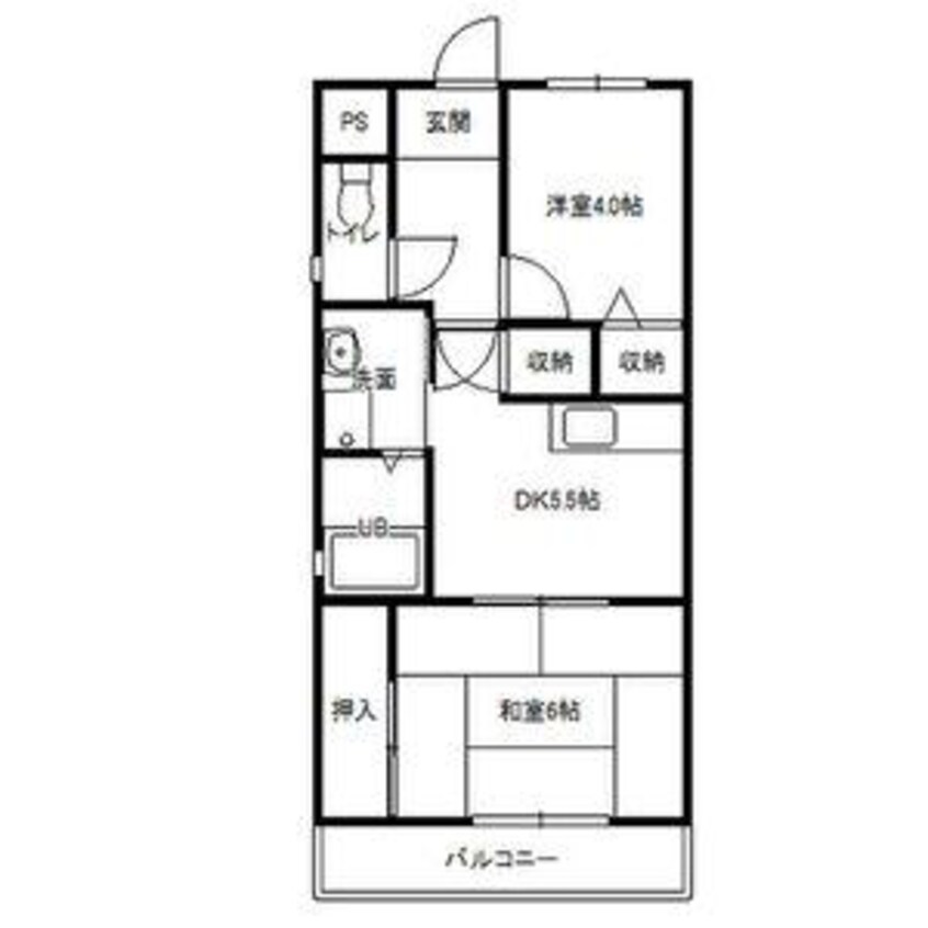 間取図 エクセルハイツ尾頭橋