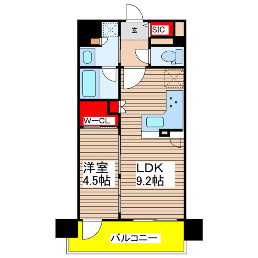 間取図 プレサンスロジェ御器所駅前