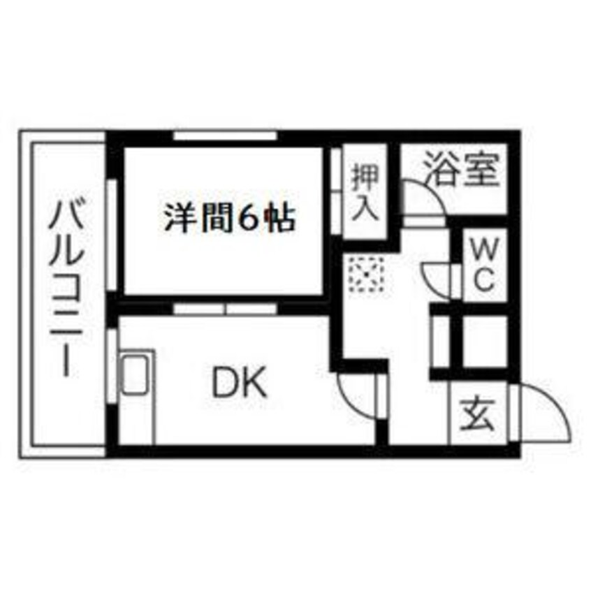 間取図 コーポひら野