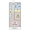 マンションW 1LDKの間取り