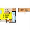 ラルゴ六番町 1LDKの間取り