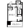 ルシェット白川公園 1Rの間取り