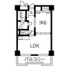 シャンボール白川公園 1LDKの間取り