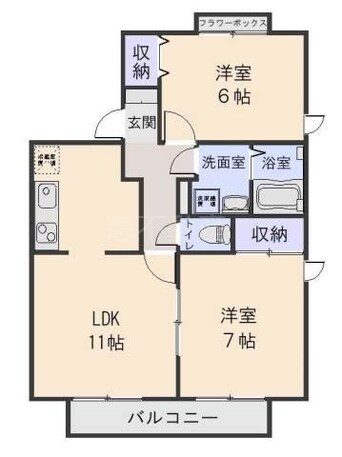 間取図 レジデンス第二高市　Ｃ