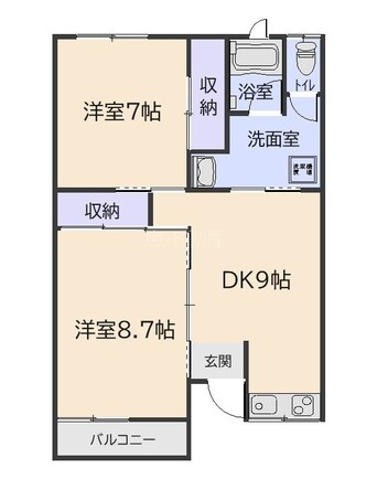 間取図 リブインサニープラザ