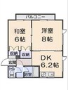 ウィンズ 2DKの間取り