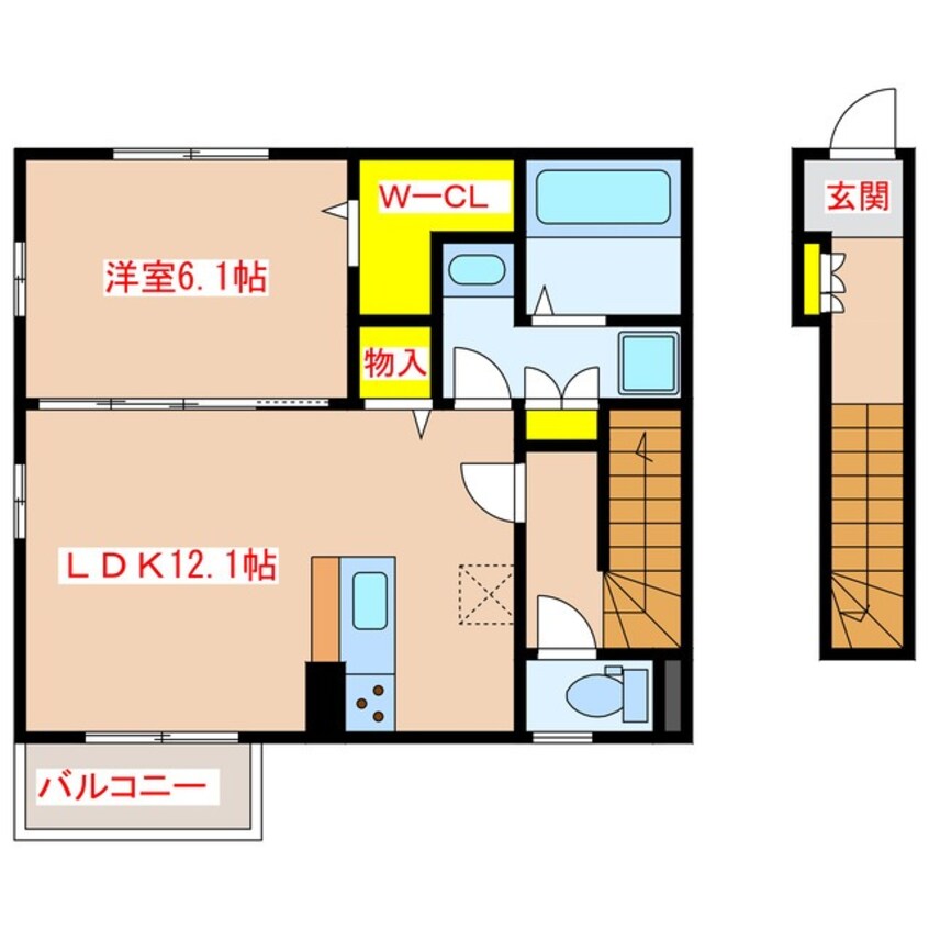 間取図 フォレストパークサイド瀬口