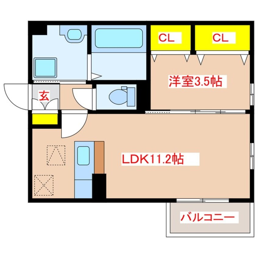 間取図 Ｙｕｍｅｒｕ　Ⅰ