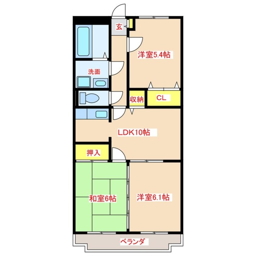 間取図 グリーングラス