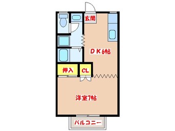 間取図 コーポ宮崎