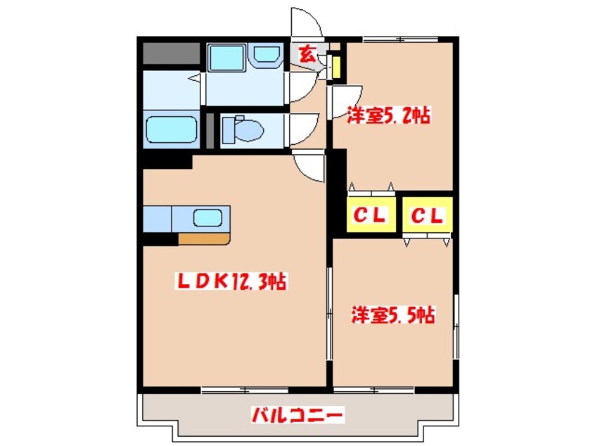 間取図 レインボーコスモス