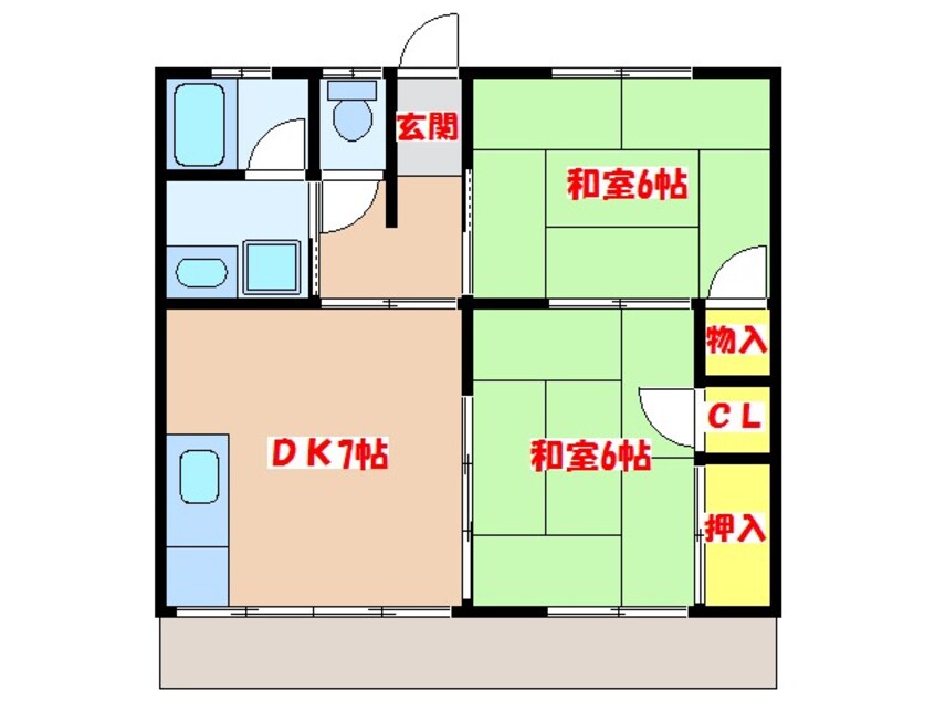 間取図 リリーハイツ