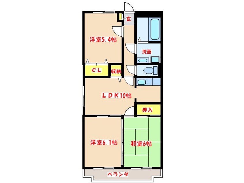 間取図 グリーングラス