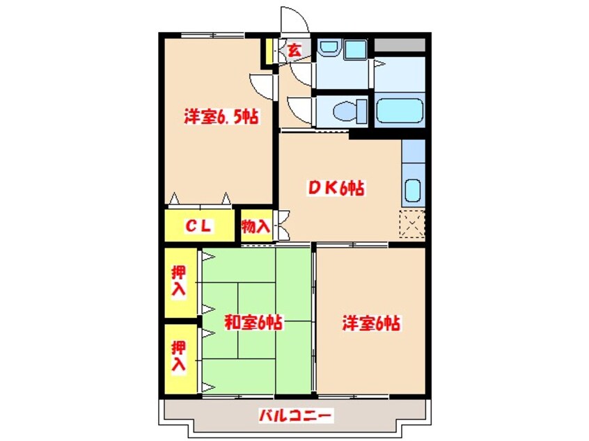 間取図 アネックスローズマンション