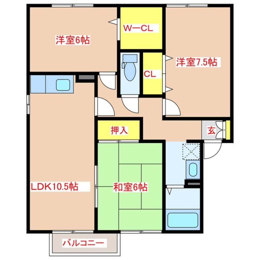 間取図 ラ・ファミール21