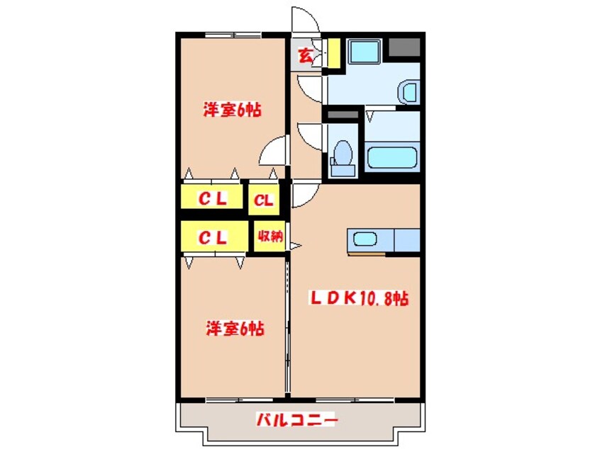 間取図 サン・ガーデン永利