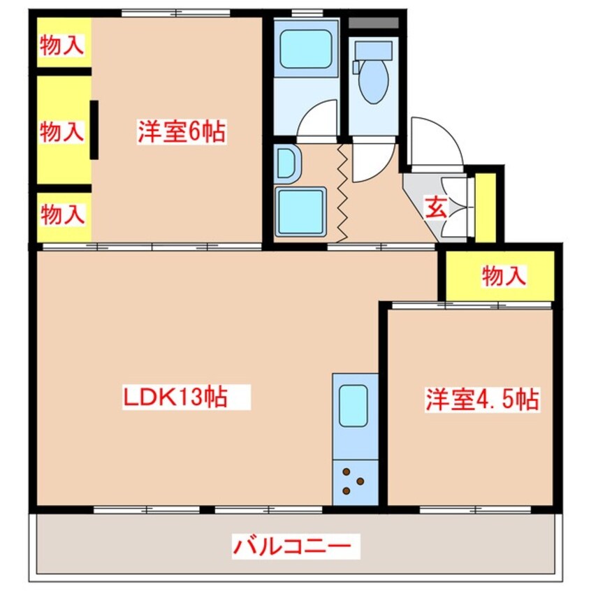 間取図 ＴＥＲＲＡＣＥ八風