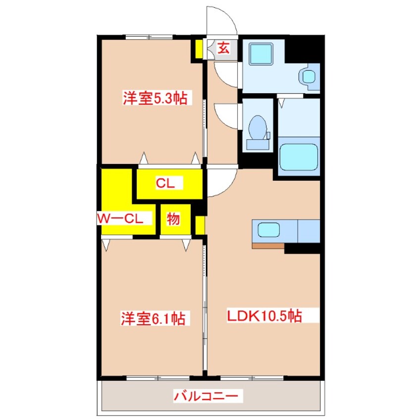 間取図 LIBERTE矢倉町