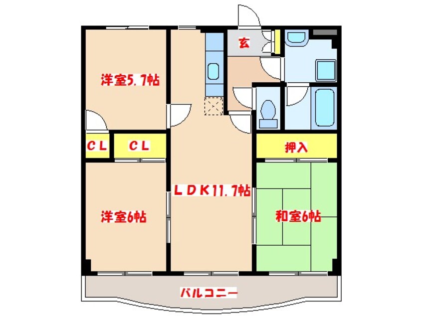 間取図 グラッツィエ