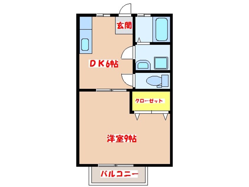 間取図 コーポ新本城