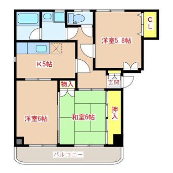 間取図 ベルポイント堀田