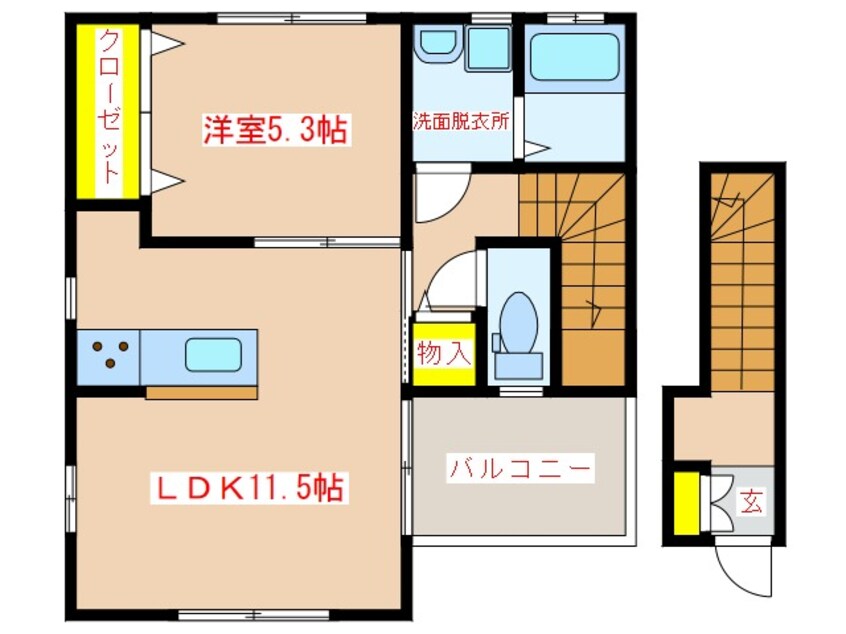 間取図 ハピネス　Ｂ棟