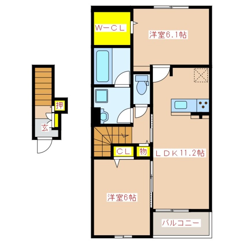 間取図 セレーノサンドウⅠ