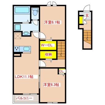 間取図 モント　ブレチア