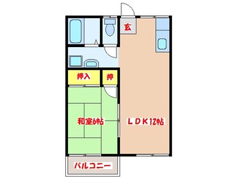 間取図 ホワイトハイツ霧島