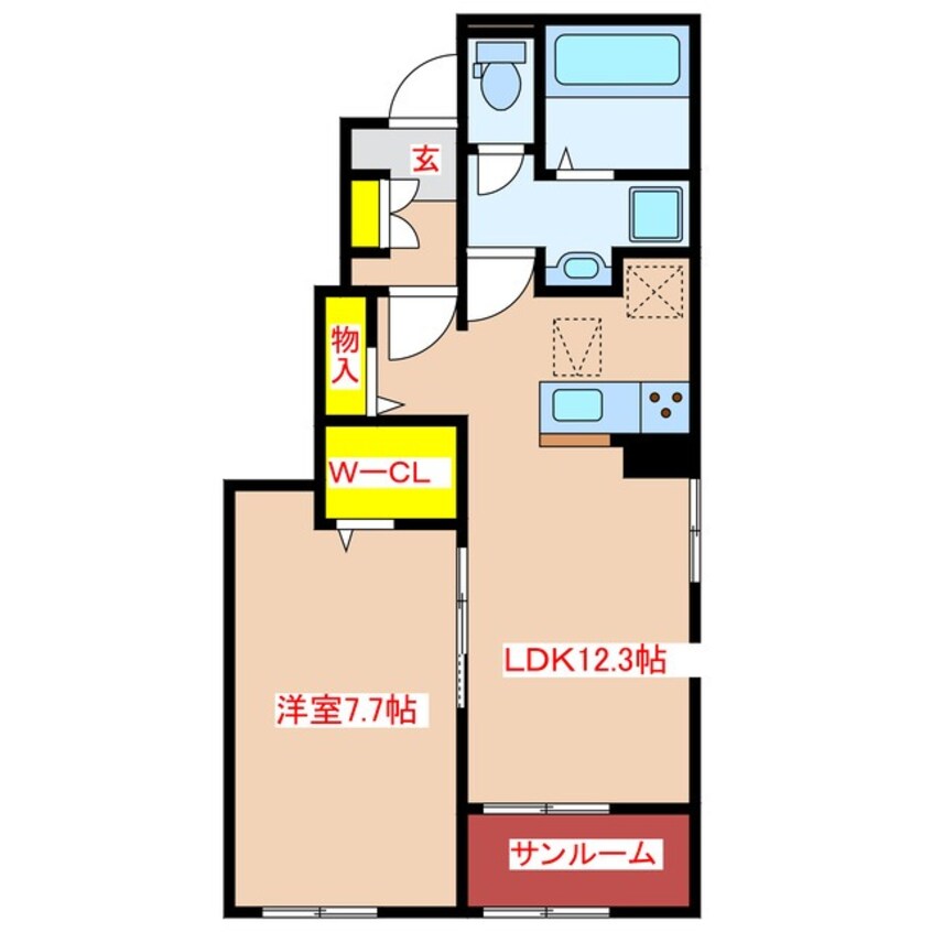 間取図 モント　ブレチア