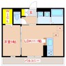 D-ROOM薩摩川内西向田町 1LDKの間取り