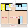 D-ROOM薩摩川内西向田町 1LDKの間取り