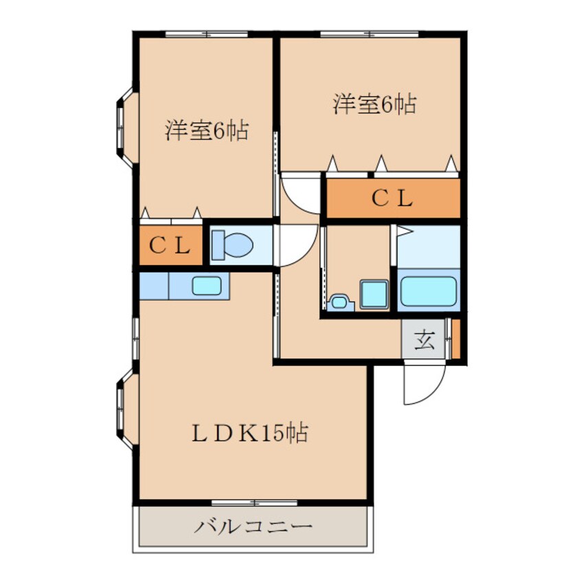 間取図 末吉大丸マンション　B棟