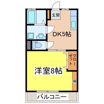 間取図 サンハイツ川西　K棟