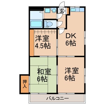 間取図 ファミール蘭