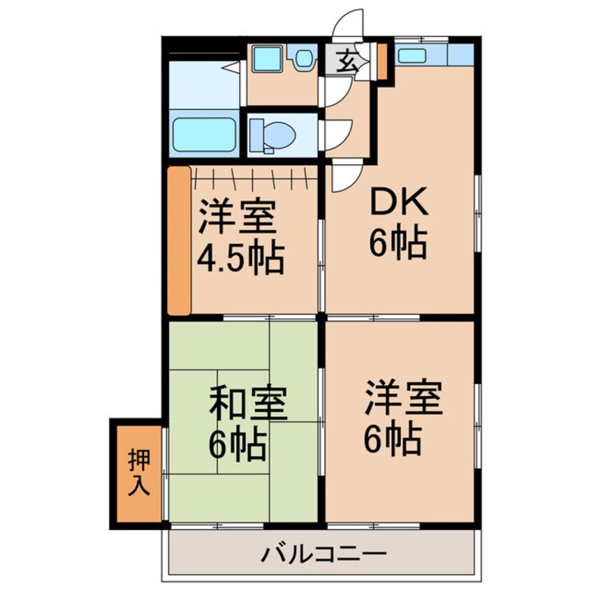 間取図 ファミール蘭