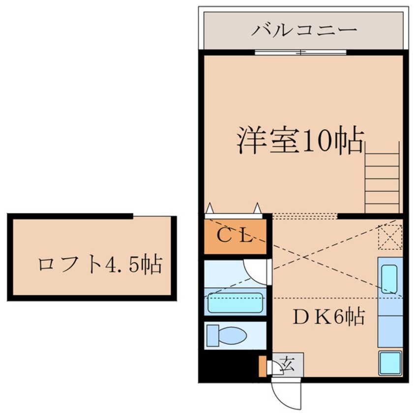 間取図 グリーンハイツＫＡＮＯＹＡ　Ⅱ