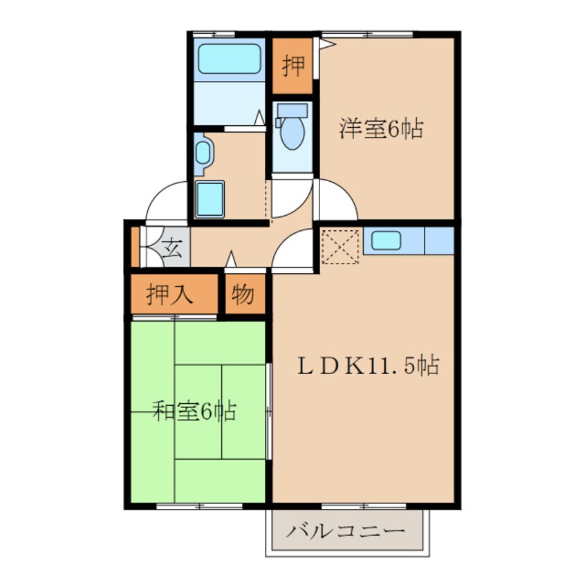 間取図 サニーハウス