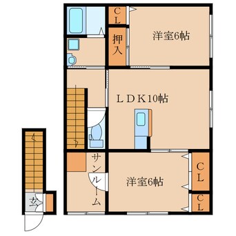 間取図 ボヌール下祓川　Ｃ棟