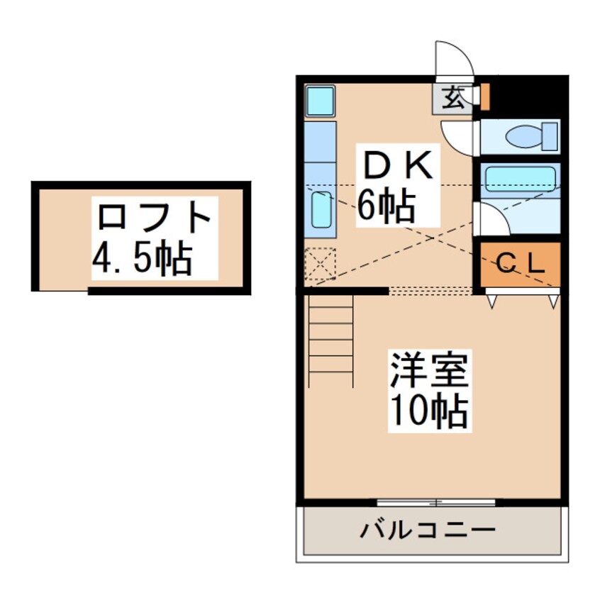 間取図 グリーンハイツＫＡＮＯＹＡ　Ⅱ