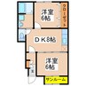 グリーンヒルズ　Ⅰ番館 2DKの間取り