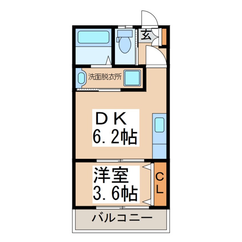 間取図 クレストコート　Ａ棟