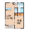 サンハイツ川西　L棟 1LDKの間取り