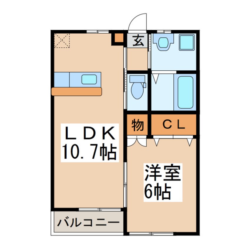 間取図 サンハイツ川西　L棟