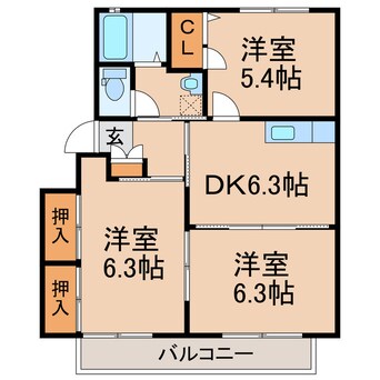 間取図 シャーメゾンK