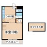 グリーンハイツＫＡＮＯＹＡ　Ⅱ 1DKの間取り