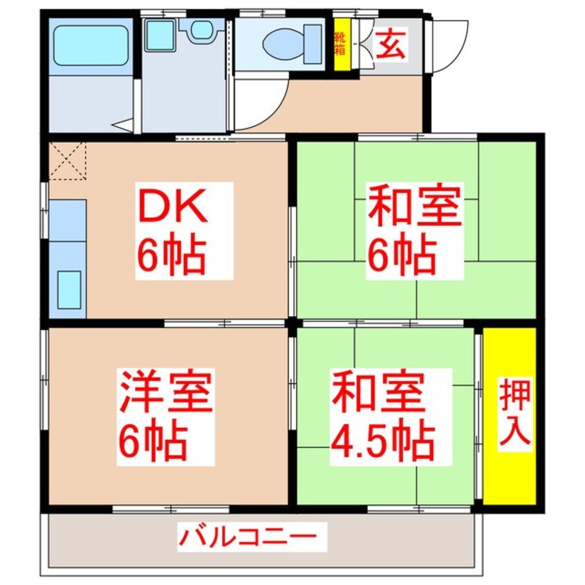 間取図 ハイツ優