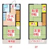 南栄ハイツ　２号棟 3DKの間取り