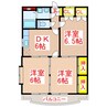 グリーンヒルズ緒方 3DKの間取り